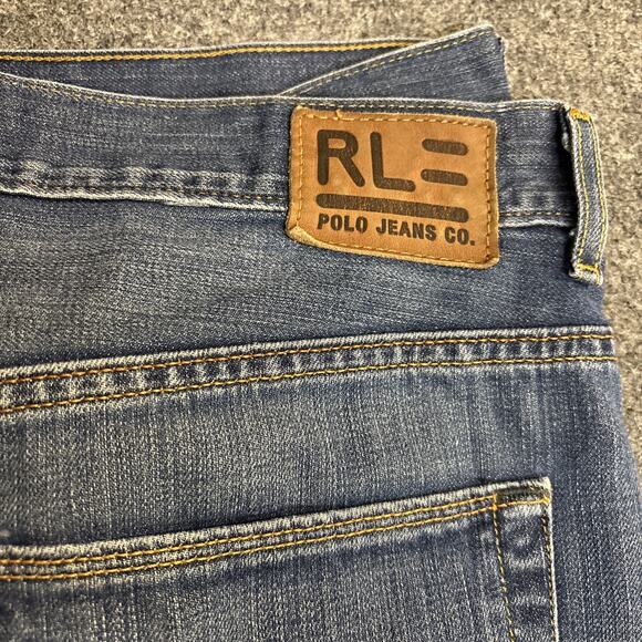 Ralph Lauren Polo Jeans Co Mens 38x36 Relaxed Straight Leg Hayden Jeans - Picture 2 of 9
